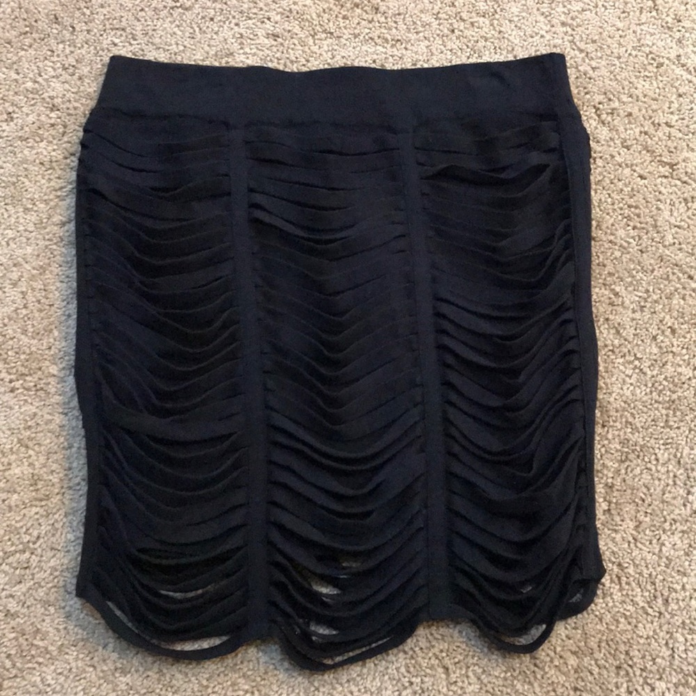 Bcbgeneration Black Medium Stringed Mini Skirt - image 8